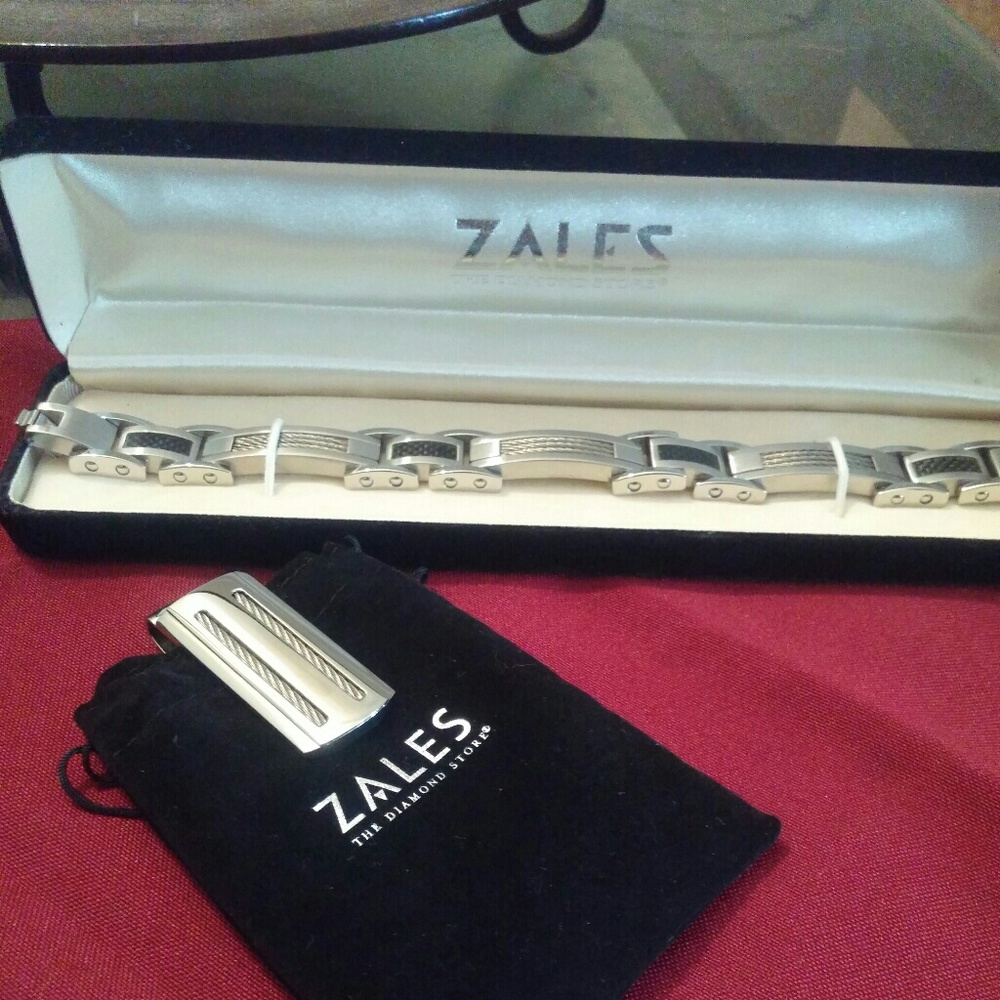 Mens Bracelet & Money Clip